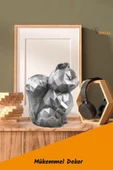 Viselia Dekoratif Sincap Biblo Heykel El Yapımı Sevimli Hediyelik Süs Eşyası Poly Model Tasarım Ürünü thumbnail 2