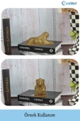 Evene Biblo Dekoratif Obje Heykel Biblo Aslan Biblo Dekoratif Süs Eşyası Altın Renk Model 1 thumbnail 2