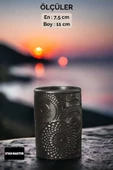 METAFOX Tezgah Kaşıklık Modern Tezgah Üstü Kaşıklık Dekoratif Dik Kaşıklık Altın Renk Model 12 - 3