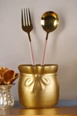 METAFOX Tezgah Kaşıklık Modern Tezgah Üstü Kaşıklık Dekoratif Dik Kaşıklık Altın Renk Model 8 thumbnail 1