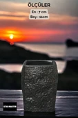 METAFOX Tezgah Kaşıklık Modern Tezgah Üstü Kaşıklık Dekoratif Dik Kaşıklık Siyah Renk Model 7 - 3