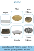 Evene Kapaklı Şekerlik Drajelik Şekerlik Altın Renk Model 8 - 5
