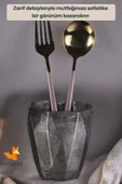 METAFOX Tezgah Kaşıklık Modern Tezgah Üstü Kaşıklık Dekoratif Dik Kaşıklık Gümüş Eskitme Renk Model 2 thumbnail 4