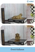 Evene Biblo Dekoratif Obje Heykel Biblo Aslan Biblo Dekoratif Süs Eşyası Altın Eskitme Renk Model 1 - 2