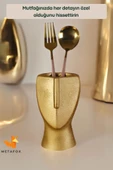 METAFOX Tezgah Kaşıklık Modern Tezgah Üstü Kaşıklık Dekoratif Dik Kaşıklık Altın Renk Model 23 thumbnail 6