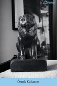 Evene Biblo Dekoratif Obje Heykel Aslan Biblo Dekoratif Süs Eşyası Siyah Model 35 thumbnail 2