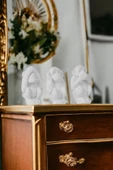 Rugad Biblo Dekoratif Heykel 3 Maymun Biblosu Beyaz Model 32 - 1
