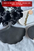 tambana Siyah Sunumluk Takı Tabağı Dekoratif Tepsi Obje Ev Dekorasyon Model 19 thumbnail 4