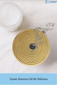 Evene Dekoratif Kase Altın Renk Takı Kutusu Yüzük Kolye Kutusu Mum Tabağı Takı Organizer Model 2 thumbnail 3