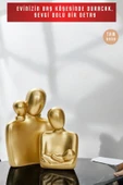 tambana 2’li Gold Heykel Biblo Seti Dekoratif Süs Eşyası Dekoratif Masa Süsü Model 4 thumbnail 4