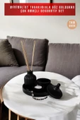 tambana Siyah Sunumluk Takı Tabağı Dekoratif Tepsi Obje Seti 4 Parça Model 1032 thumbnail 2