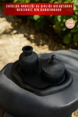 tambana Siyah Sunumluk Takı Tabağı Dekoratif Tepsi Obje Seti 3 Parça Model 1015 thumbnail 4