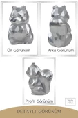 Stein Kohle Dekoratif Sincap Biblo Heykel El Yapımı Sevimli Hediyelik Süs Eşyası Poly Model Tasarım Ürünü thumbnail 7