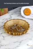 Viselia Takı Tabağı Takı Organizeri Takı Makyaj Kozmetik Düzenleyici Altın Renk Model 8 thumbnail 2