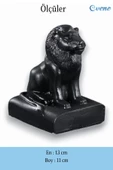 Evene Biblo Dekoratif Obje Heykel Aslan Biblo Dekoratif Süs Eşyası Siyah Model 35 thumbnail 3