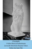 Evene Biblo Dekoratif Obje Heykel Taçlı Aslan Biblo Dekoratif Süs Eşyası Beyaz Model 34 thumbnail 4