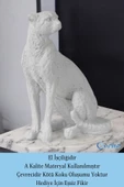 Evene Biblo Dekoratif Obje Heykel Leopar Biblo Dekoratif Süs Eşyası Beyaz Model 33 thumbnail 4