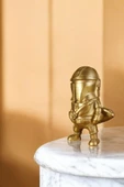 Evene Biblo Dekoratif Obje Heykel Savaşçı Biblo Dekoratif Süs Eşyası Altın Renk Model 4 thumbnail 1