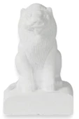 Evene Biblo Dekoratif Obje Heykel Aslan Biblo Dekoratif Süs Eşyası Beyaz Model 35 thumbnail 1