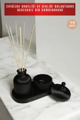 tambana Siyah Sunumluk Takı Tabağı Dekoratif Tepsi Obje Seti 3 Parça Model 1001 thumbnail 4