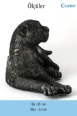 Evene Biblo Dekoratif Obje Heykel Leopar Biblo Dekoratif Süs Eşyası Gümüş Eskitme Renk Model 38 thumbnail 3
