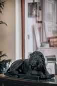 Rugad Biblo Dekoratif Heykel Aslan Biblosu Siyah Model 3 thumbnail 2