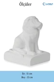 Evene Biblo Dekoratif Obje Heykel Aslan Biblo Dekoratif Süs Eşyası Beyaz Model 35 thumbnail 3