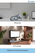 Evene Biblo Dekoratif Obje Heykel Biblo Aslan Biblo Dekoratif Süs Eşyası Gümüş Eskitme Renk Model 3 thumbnail 8