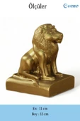 Evene Biblo Dekoratif Obje Heykel Aslan Biblo Dekoratif Süs Eşyası Altın Renk Model 35 thumbnail 3