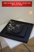 tambana Siyah Sunumluk Takı Tabağı Dekoratif Tepsi Obje Ev Dekorasyon Model 21 thumbnail 4