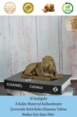 Evene Biblo Dekoratif Obje Heykel Biblo Aslan Biblo Dekoratif Süs Eşyası Altın Eskitme Renk Model 3 thumbnail 4