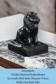 Evene Biblo Dekoratif Obje Heykel Aslan Biblo Dekoratif Süs Eşyası Siyah Model 35 thumbnail 4