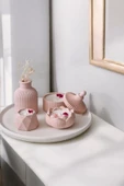 tambana Pembe Sunumluk Takı Tabağı Dekoratif Tepsi Obje Seti 5 Parça Model 1023 - 1