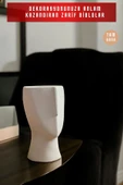 tambana Beyaz Heykel Biblo Dekoratif Süs Eşyası Dekoratif Masa Süsü Salon Aksesuarları Model 20 thumbnail 2