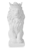 Evene Biblo Dekoratif Obje Heykel Taçlı Aslan Biblo Dekoratif Süs Eşyası Beyaz Model 34 thumbnail 1