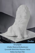 Evene Biblo Dekoratif Obje Heykel Aslan Biblo Dekoratif Süs Eşyası Beyaz Model 36 thumbnail 4