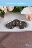 Evene Takı Organizer Makyaj Düzenleyici Kozmetik Organizer Dekoratif Tabak Gümüş Eskitme Renk Model 16 - 2