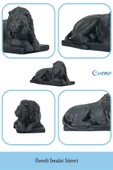 Evene Biblo Dekoratif Obje Heykel Biblo Aslan Biblo Dekoratif Süs Eşyası Model 3 - 5