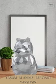 Stein Kohle Dekoratif Sincap Biblo Heykel El Yapımı Sevimli Hediyelik Süs Eşyası Poly Model Tasarım Ürünü thumbnail 3