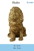 Evene Biblo Dekoratif Obje Heykel Aslan Biblo Dekoratif Süs Eşyası Altın Renk Model 36 thumbnail 3