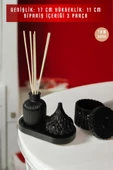 tambana Siyah Sunumluk Takı Tabağı Dekoratif Tepsi Obje Seti 4 Parça Model 1030 thumbnail 3