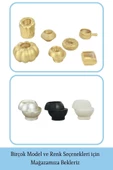 Evene Dekoratif Mumluk Tealight Mumluk Şamdan Mumluk 3 Lü Şamdan Model 25 - 6