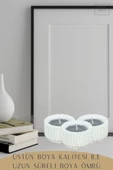 Stein Kohle Şamdanlık Dekoratif Şamdan Mumluk Tealight Mumluk Model 26 - 4