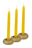 Evene Dekoratif Mumluk Tealight Mumluk Şamdan Mumluk 3 Lü Şamdan Model 33 - 1