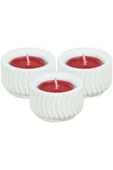 Evene Dekoratif Mumluk Tealight Mumluk Şamdan Mumluk 3 Lü Şamdan Model 26 - 1