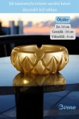 Evene Küllük Altın Kül Tablası Dekoratif Küllük Model 3 thumbnail 2
