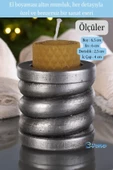 Evene Gümüş Eskitme Mumluk Şamdan Tealight Ve Ince Mum Uyumlu Spiral Model - 2