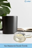 Evene Gümüş Mumluk Şamdan Tealight Mum Uyumlu Mini Tava Model thumbnail 5