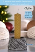 Evene Gümüş Eskitme Mumluk Şamdan Tealight Ve Ince Mum Uyumlu Ejderha Yumurtası Model - 2