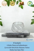 Evene Dekoratif Mumluk Tealight Mumluk Şamdan Mumluk 3 Lü Şamdan Model 40 - 8